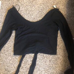 Lululemon open back crop top